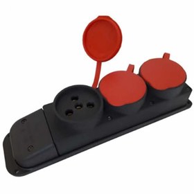 Resim AyrStore Kauçuk 380 Volt Uzatma 3'lü Priz 