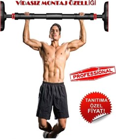 Resim Havana Yeni Nesil 92-120Cm Kapı Barı Koridor Barfiksi Barfix Spor Aleti Demiri Barfiks Çubuğu 