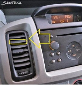 Resim Opel Vivaro, Renault Trafic Havalandırma Izgara Çıtası 
