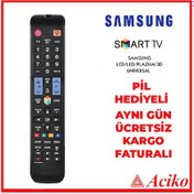 Resim Samsung Led Lcd 3D4K Tv Uyumlu Internet Tuşlu Akıllı Kumanda 
