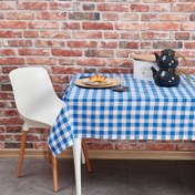 Resim DC Home Kareli Masa Örtüsü - Mavi - 160x220 cm 