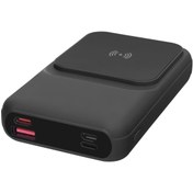 Resim S-Link P135 10000mAh 15W Magsafe Dahili Kablo Siyah Gizli LED Taşınabilir Pil Şarj Cihazı Power 