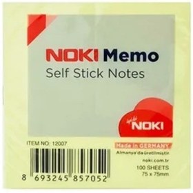 Resim Noki 12007 Yapışkanlı Not Kağıdı 75x75 Sarı 