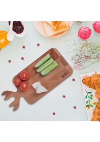 Resim İroko L Doğal Kayın Ahşap Balık Şekilli Kesme Tahtası 30x13,5 Cm Premium El Yapımı, Mutfak Tahtası Ahşap 