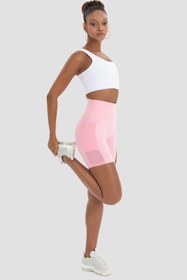 Resim Superstacy Wawel File Detaylı Pembe Bisiklet Şortu 