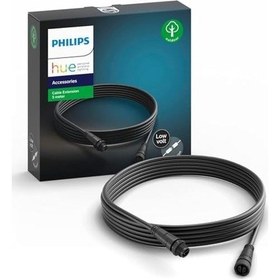 Resim Hue Düşük Voltajlı Uzatma Kablosu, Tüm Hue Düşük Voltajlı Dış Mekan Lambaları İçin, 5 M, Siyah Diğer 
