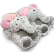 Resim Tw Elephant Gri Kadın Hayvanlı Panduf Gri 