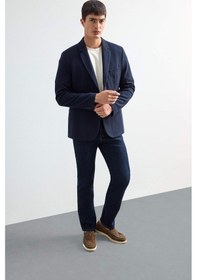 Resim Defacto Modern Fit Düğmeli Cepli Blazer Ceket F2347ax25aunv163 Lacivert 