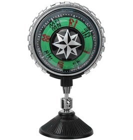 Resim Oto Araç İçi Pusula Işıklı Vantuzlu Yapışma Büyük Boy 