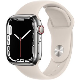 Resim Apple Watch Series 7 Gps + Cellular 41mm Çelik Kasa Akıllı Saat TR Garanti | Orginal 