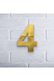 Resim Trend Pleksi Yapışkanlı Pleksi Gold Ayna 4 Numara (10cm Yükseklik) 