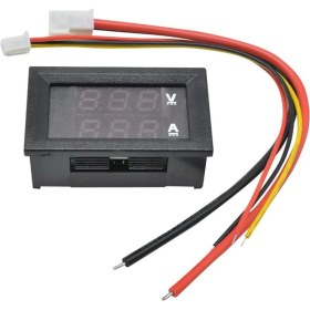 Resim Normadia 0.28 Inç 100V 10A Çift LED Ekranlı Voltmetre ve Ampermetre Modülü 