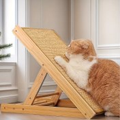 Resim 1 Paket Sağlam Sisal Kedi Tırmalama Aleti Üçgen Tasarım - Dağınıklığa Karşı Koruyucu, Mobilyanızı Kurtaran İç Mekanda Kullanılan Dayanıklı Sisal İp Yapılı Kedi Oyuncağı 