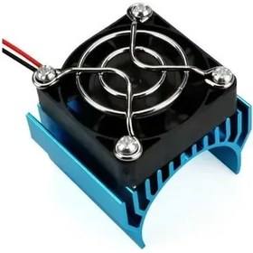 Resim Geekyou Rc Araba Motor Soğutucu - 380/540/550 Uyumlu Metal Soğutma Parçası Mavi 