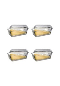 Resim Paşabahçe Tereyağlık Kahvaltılık Cam Saklama Kabı 4'Lü Set 97711 