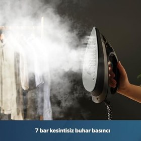 Resim Homend Jetsteam 1166h Buhar Kazanlı Ütü Mavi Siyah 