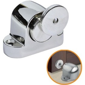 Resim Manyetik Kapı Tamponu Stoperi Nikel Kapı Stopu Mıknatıslı (5 Adet) 