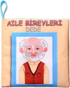 Resim Tox Aile Bireyleri Sessiz Kumaş Kitap T109 - Bez Kitap , Eğitici Oyuncak , Yumuşak Ve Hışırtılı 