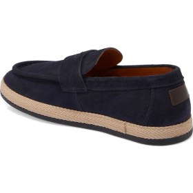 Resim Tergan Lacivert Hakiki Süet Deri Erkek Loafer - E25I1AY57330-D44 