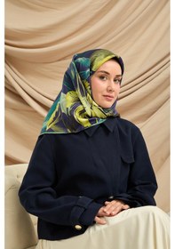 Resim Silk Home Twill İpek Eşarp 11480-81 Morcivert, Butter Yellow, Asit 