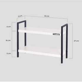 Resim Mudesa Masa Tezgah Üstü Düzenleyici Organizer Mutfak Rafı Baharatlık 