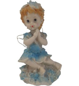 Resim Melek Biblo Mavi 4 Polyester 18 Cm 