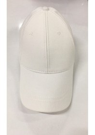 Resim Eleven Markets Unisex Beyaz Düz Şapka (546089616) 