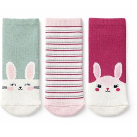 Resim SOLDE SOCKS 3'lü Hayvan Figürlü Bebek Çorap Seti- Sevimli ve Yumuşak Tasarım / Son adetler 