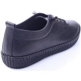 Resim Voyager 7230 Kadın Günlük Hakiki Deri Siyah Ortopedik Ayakkabı 