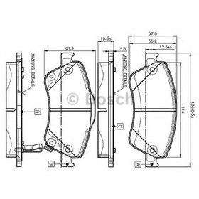 Resim Bosch 0986Tb3069 Ön Balata Aurıs-Corolla 1.4D-1.4 Vvtı-1.6 Vvtı-2.0D-4D-2.2D 07=> D4d 