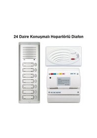Resim 24 Daire Konuşmalı Hoparlörlü Diafon 