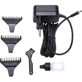 Resim Powertec TR-2727 Black Profesyonel Type-C Şarjlı Sakal Ense Çizim Tıraş Makinesi 