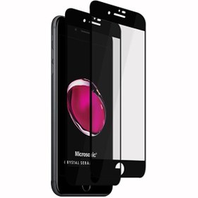 Resim Microsonic Apple Iphone 7 Plus Crystal Seramik Nano Ekran Koruyucu Siyah (2 Adet) Microsonic