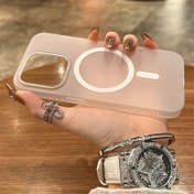 Resim İnce Manyetik Üst Düzey Kılıf, Yarı Şeffaf Mat PC Katı Telefon Kabuğu, Iphone 16 15 14 13 12 11 Pro Max Plus ile Uyumlu, Lens Koruyucu Dahil, Açık Kablosuz Şarjı Destekler 