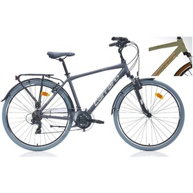 Resim Carraro Elite 704 V Fren 21 Vites Full Shimano 28 Jant Şehir Bisikleti Açık Yeşil-kahve 48 Cm Kadro 