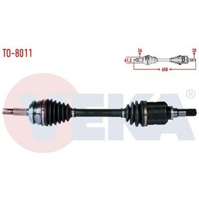 Resim Veka-to-8011 - Komple Aks Sol On Toyota Corolla 1.4 D-4d M-t Uz 