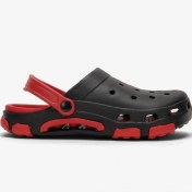 Resim Unisex Çift Tabanlı Ortopedik Hemşire Doktor Aşçı Laboratuvar Deniz Havuz Terliği Sandalet Siyah - Kırmızı Siyah - Kırmızı 