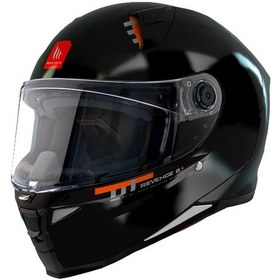 Resim Mt Revenge 2 S A11 Kask Parlak Siyah - Turuncu 