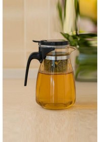 Resim Büro Ev Ofis Mutfağı İçin 900ml Süzgeçli Cam Sürahi 