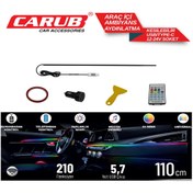 Resim Carub Br4625526 Araç İçi Ambiyans Wifi Kontrol 110cm Tekli 