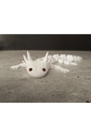 Resim shop Esnek Eklemli Sevimli Amfibik Sürüngen Figürü - 3D Baskı Dekoratif Obje 