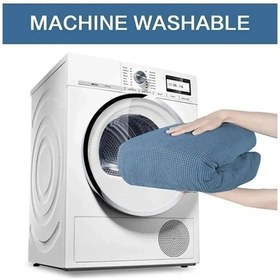 Resim StarMall Tuğla Desen Koltuk Örtüsü Çekyat Kılıfı 3Lü Bir Adet Vizon 