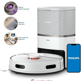 Resim Philips Evrekala Shop Robot Süpürge Philips Ekstra Güçlü Otomatik Siler ve Süpürür -Yetkili Satıcı Evrekala- 