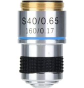 Resim Folinda 185 Tipi 40x Aşromatik Objektif Lens - Biyolojik Mikroskop Ekipmanı, Alüminyum Gövde, Renk Sapması Yok, Keskin Görüntü, Rms Dişli 
