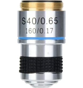 Resim Folinda 185 Tipi 40x Aşromatik Objektif Lens - Biyolojik Mikroskop Ekipmanı, Alüminyum Gövde, Renk Sapması Yok, Keskin Görüntü, Rms Dişli 
