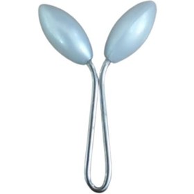 Resim Eşarp Klipsi Başak Model Beyaz 1 Adet 