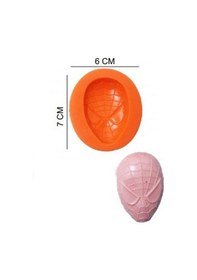 Resim Şeker Hamur Kalıbı Silikon Örümcek Adam Maske 6 7 Cm 