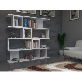 Resim Decorotika Vind Kitaplık Beyaz 