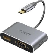 Resim Usb Hub Dönüştürücü Type-C'Den Vga Ve Hdmı Çıkışına 1080 P - Medıahub-C2 Promate