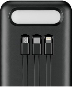 Resim Powerway Tx80 80.000mah Kablolu Dijital Göstergeli Gerçek Fener Işıklı Kamp Siyah Powerbank 